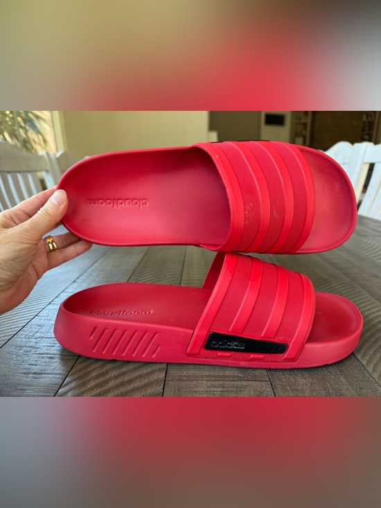 adidas - Adidas Racer TR Slides Red Slide - Sandals Men’s Size 10